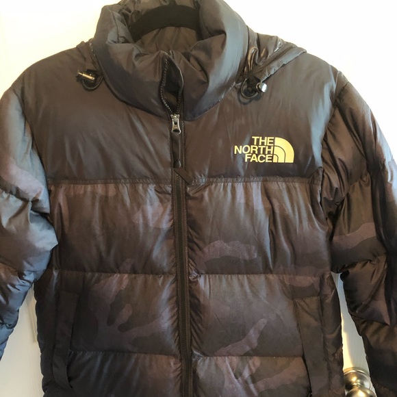 The North Face Nuptse Camo Long Jacket small - Picture 6 of 11